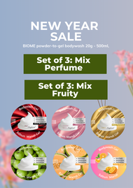 BIOME Powder-to-Gel Body/Handwash Soap 20g - 500ML Antibacterial