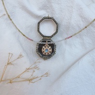 Japanese Natural Niche Necklace Beware of agete Jewelry Handmade 925 Clavicle Chain Silver Tourmalin