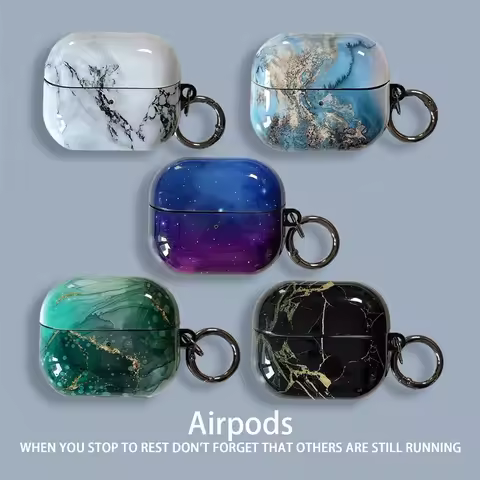 Marble Case for Samsung Galaxy Buds 3 Buds 3 Pro Cover Creative Decor Buds3 Pro for Samsung Buds3 Bo