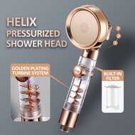 Turbocharged Shower Head 3 Mode High Pressure Adjustable Filtering Rainfall Shower Set