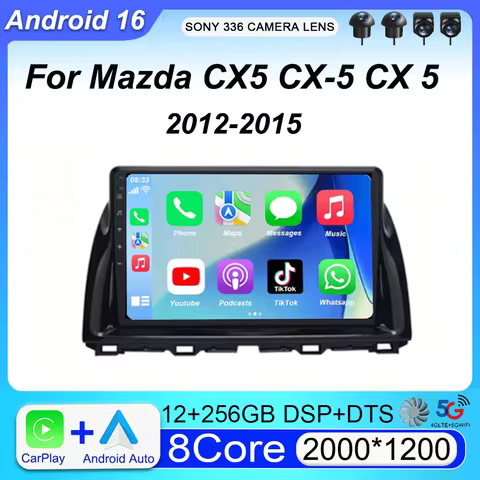 Android 16 Video Player Car Radio 2 DIN For Mazda CX5 CX-5 CX 5 2012 2013 2014 2015 WIFI+4G Head Uni