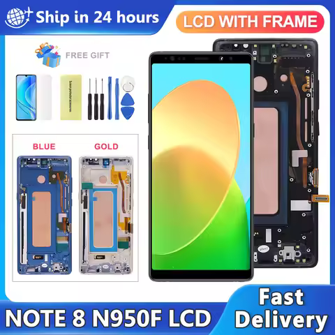 TFT For Samsung Note8 N950F N950U N950W N950FD LCD Display Touch Screen Digitizer Assembly For Samsu