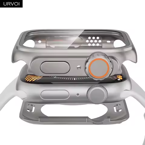 URVOI Change to Ultra Full cover for Apple Watch series 9 8 7 6 5 4 SE Case for iWatch rugged bumper