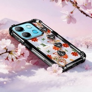 VRQR Cover for Infinix Smart 7 HD Tecno Spark Go 2023 Pop 7 Pro BF7n BF6 X6515 Green Lotus Flower An