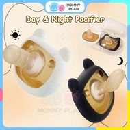 Day & Night Pacifier 2Pcs Set Newborn Silicone Soother AntiBacterial Pacifier Puting Baby Round Head