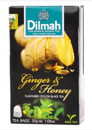 Dilmah Ginger &amp; Honey Flavoured Ceylon Black Tea (20 bags x 1.5g x 2 boxes)