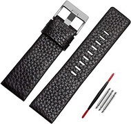 Diesel Calfskin Leather Watch Band strap with Tool 22mm 24mm 26mm 28mm 30mm Replacement for Men's Diesel Watches…