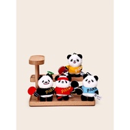 Athlete Ping Pong Panda Plush Keychain - Adorable Couple Bag Accessory by MSR Creative