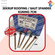 1 BOX Baut Roofing Spandek 7 cm / Baut Spandek LION/ Baut Drilling/ Skrup Spandek / Sekrup Spandek