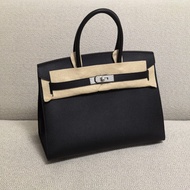 Hermes Birkin 30 Noir PHW Epsom 黑色 銀扣