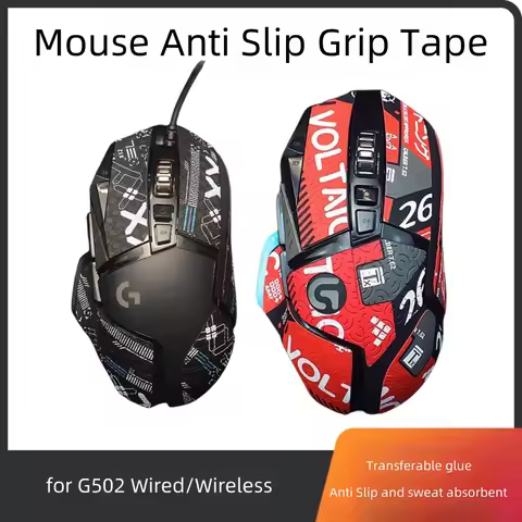 Mouse Anti Slip Grip Tape for Logitech G502 Wired/Wireless G502 Hero Gaming Mouse Anti-Slip Sticker
