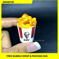 MINIATUR KFC BUCKET + ISI MINIATUR AYAM GORENG