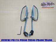 SIDE MIRROR SET (THREAD 8 mm.) Fit For SUZUKI PE175 PE250 TS250 PE400 TS400 #กระจกมองข้าง พร้อมเกลีย