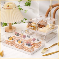 [5pcs/lot] 6-inch Transparent Mousse Cake Box / 4&6-Cavity Cupcake Dessert Packaging / Portable Muff