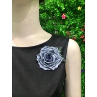 Blue rose brooch/ Dress accessories/ Office corsage