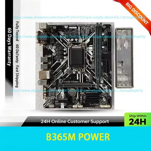 Used for MSI B365M POWER Motherboard B365 LGA1151 Micro ATX DDR4 Max 32GB M.2 For Intel 8th 9th Gen 