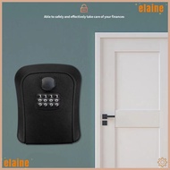 ELAINE Password Key Box, 4 Digit Code Locking Turn Knob Key Storage ,  Waterproof Hanging Design Key