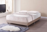 DIVAN BED BASE - Queen size - With 5 inches metal legs - Sandstone color - Limited stock