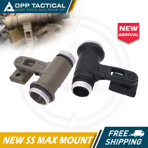 New 2024 SS MAX Helmet Mount for SF M300 M600 Scout Light Flashlight KIJI K1 IR Illuminator fits OPS