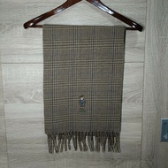 Polo Ralph Lauren Polo Bear 小熊 卡其 格紋 羊毛 圍巾