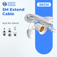South Ocean E27 10M Extension Cable Lamp Bulb Holder with Switch LED Light Bulb Extension Socket Bul