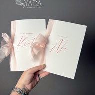 Vows book - Wedding promise card - Model 62