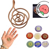 YRBWDYZDH Spiral Palm Ring, Adjustable Handmade Copper Palm Ring,  Jewelry Accessories Reiki Energy 