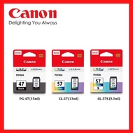 Canon PG-47 CL-57 CL-57S  Cartridge. E400/E410/E460/E470/E480 100% GENUINE INK