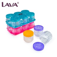 LAVA AS 6PCS CANISTER 740ML W/TRAY_Balang Kueh + Tray_Bekas Kueh_BPA FREE