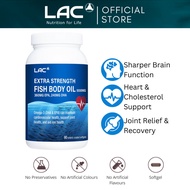 LAC Extra Strength Fish Body Oil 1000mg (90 Softgels) [Exp Dec 2027] 01404860