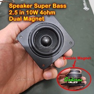 Super Bass Bluetooth Speaker Size 2.5 Inch 10 watt 4 ohm With Double Magnet STEADY SOUND