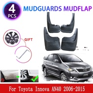 4x for Toyota Innova AN40 2006~2015 Mudguards Mudflaps Fender Mud Flap Splash Mud Guards Protect Acc
