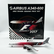 ETIHAD A340-600 A6-EHJ F1 2017 Flaps-Down YY WINGS 1:400 Airplane Model