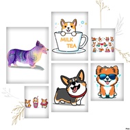 Ironed Image, Heat Pressed Image of Corgi Dog 2