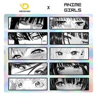 MATA Anime Eyes Hologram Slap Sticker, Anime Eyes Hologram Sticker, Anime Eye Hologram Sticker, Anim