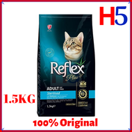 REFLEX Plus Sterilised Salmon 1.5KG Dry Cat Food/ Makanan Kucing/ Pet Food