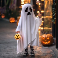 Halloween Children Costume Boys Ghost Costume Girls Dress Up Ghost Funny Cloak Clothes Accessories H