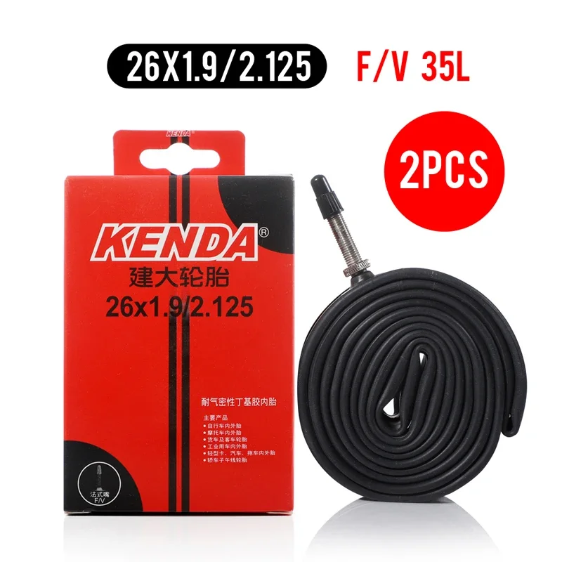 2PCS KENDA Bicycle Inner Tube 26 27.5 29 Inches 1.5/1.75 1.9/2.125 2.3/2.4 AV FV MTB Bike Tires  Cyc