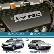 MESIN 2.4 DOHC i-VTEC Sticker Accessories Sticker Cover Engine CRV Gen 3 Accord Gen 7 Honda Odyssey 