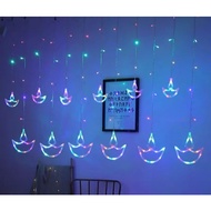 Diwali Diya Curtain Style Lights