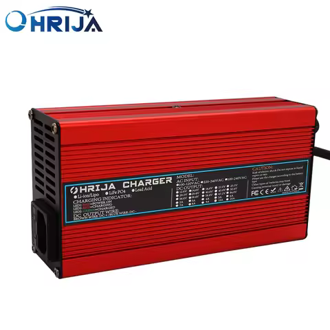 54.6V 8A Charger Smart Aluminum Case Is Suitable For 13S 48V LCD Dispay Li-ion Lipo Battery OLED Dis