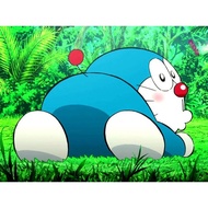 [Pl] Tranh Đính Đá Tự Làm 5D Bộ Tranh Thêu Chữ Doraemon Hoạt Hình Tranh Khảm Đính Đá Toàn Bộ 40X30