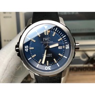 IWC _ automatic watch 42mm. V6 luxury blue face for men