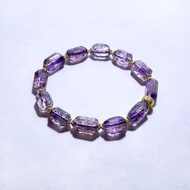 天然礦石 紫超七原礦 手鍊