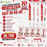 Custom B3 Mika Nylon Lanyard + Co Card | Printed ID CardTALI | Name EventTAG | Full Color Lanyard