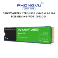 Internal Hard Drive/SSD WD GREEN 1TB SN350 NVMe M.2-2280 PCIe Gen3x4 (WDS100T3G0C) -