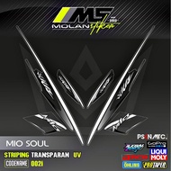 Decal Sticker Striping Variation Transparent Uv Mio Soul Carburetor 2006-2012 Mio Soul 115 Mio Soul 