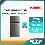 【FREE SHIPPING】《SEDA》Toshiba 661L Two Door Inveter Fridge GR-RT835WE-PGY(XK) / 661L GR-RT835WE-PMY(5