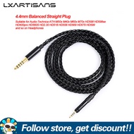 LXARTISANS LXDYX8 8-strands Black Plated Silver Cable 2.5mm to 3.5/4.4mm Upgrade Cables Straight Plu