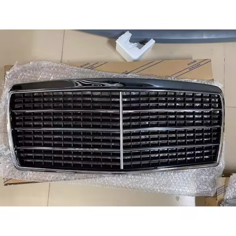 Car Grill Mask Radiator Grille Racing Grills for Mercedes Benz W124 Front Bumper Net Accessories
